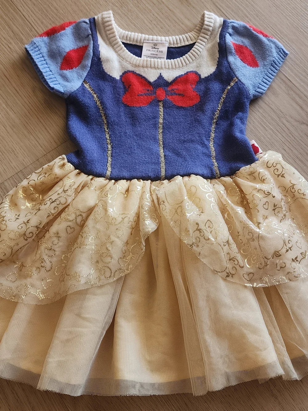 Disney Blue, Gold & Red Princess Tulle Dress